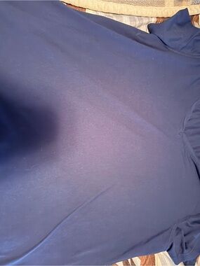 Classic Navy Blue Turtleneck Top and grey camo tank top bundle